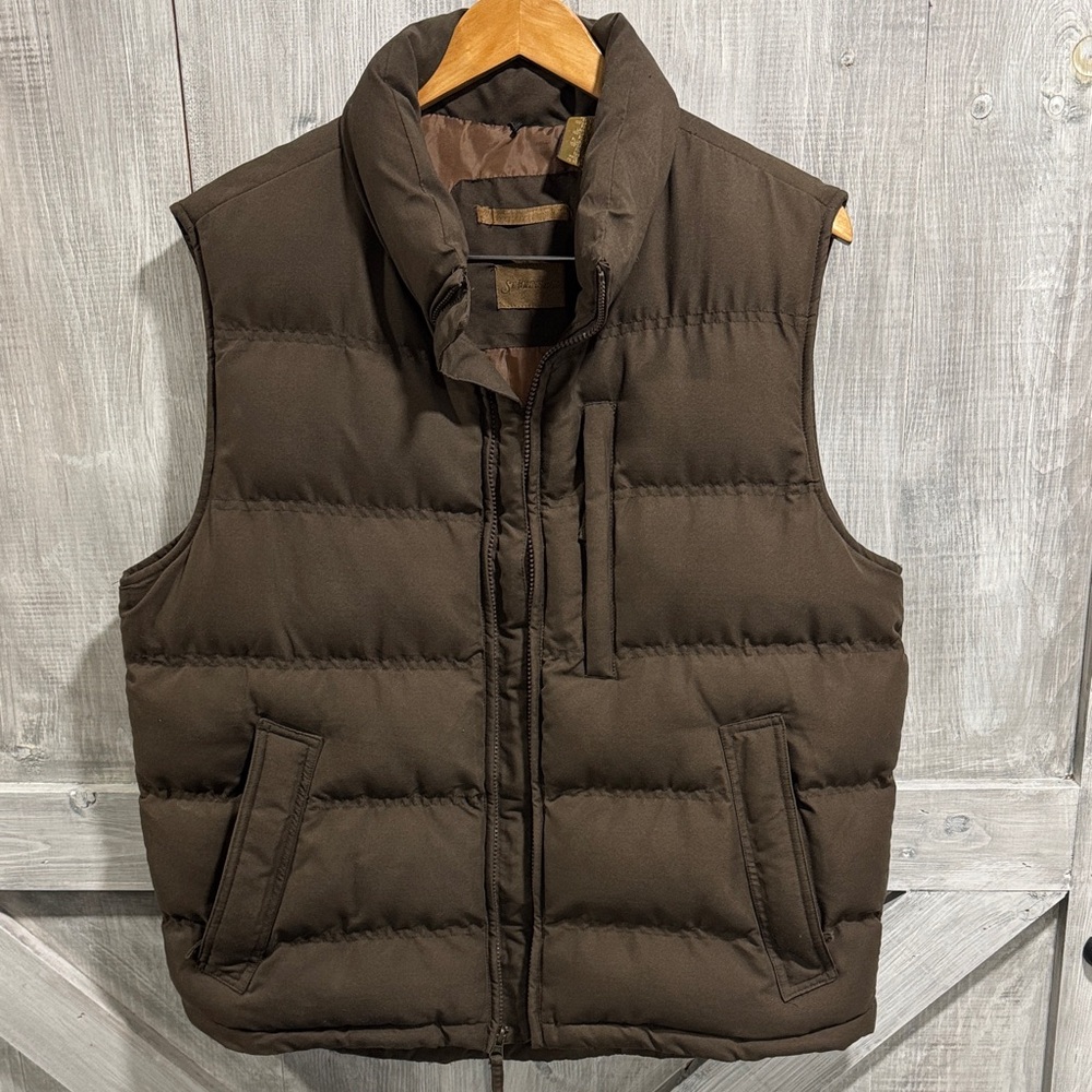 St. John's Bay Dark Brown Quilted Vest F2
